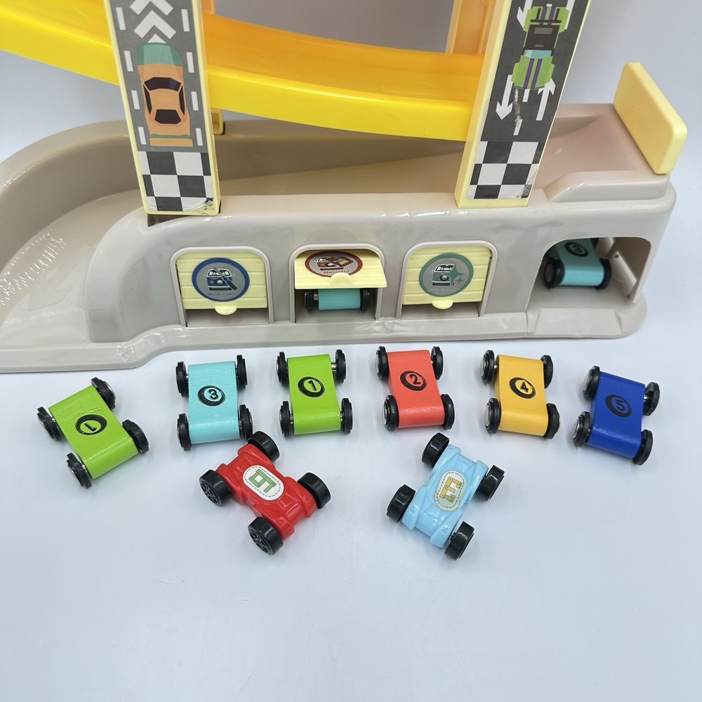 Toddler Car Ramp Toy 10 Cars Race Track Montessori Toy 2-3 Year Old Boys Girls - Picture 6 of 8